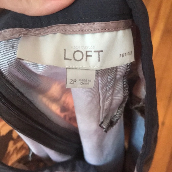 LOFT Watercolor Pencil Skirt - Stretchy and cute! - Picture 4 of 5